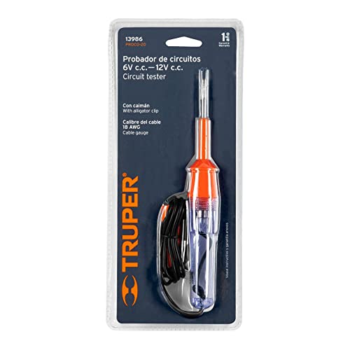 Probador de circuitos de corriente directa 20 cm, TRUPER