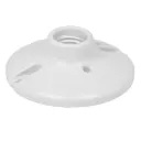 Portalámpara de porcelana, 4-1/2', redonda, VOLTECK