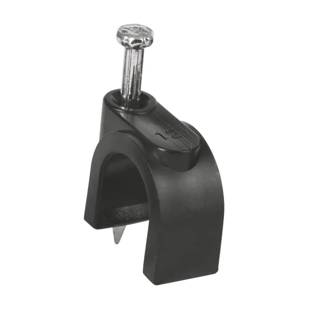 [TP-48283] Bolsa con 20 grapas negras de 12 mm para cable redondo