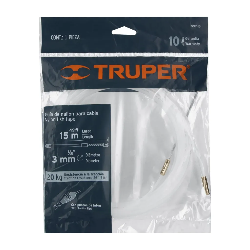 [TP-17756] Guía de nylon de 15 m para cable, TRUPER