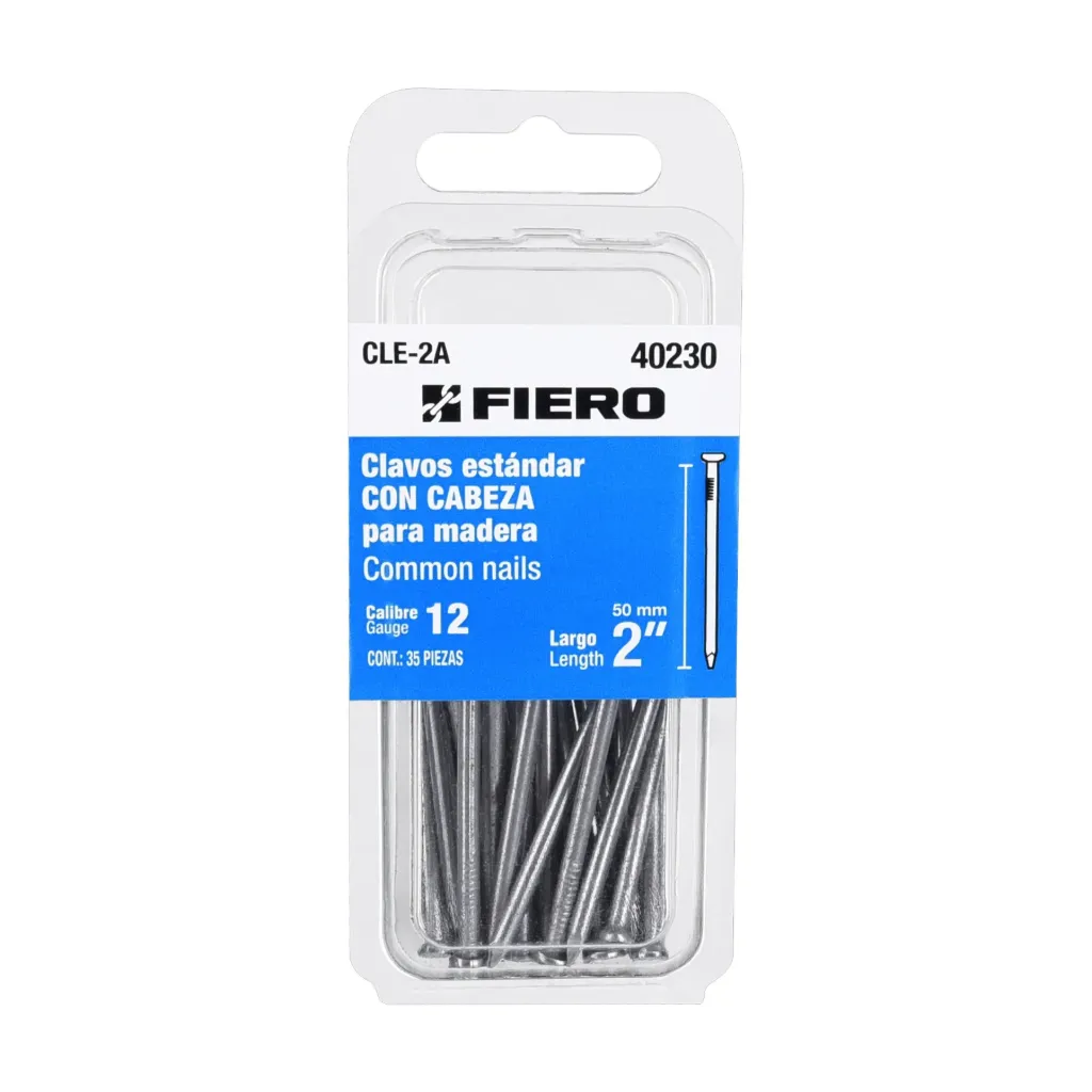 [TP-40230] Blíster con 35 clavos estándar 2' con cabeza, FIERO