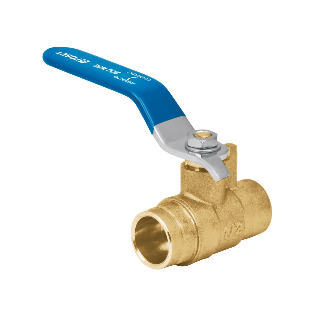 [TP-49006] Válvula de esfera de latón, soldable 1/2', FOSET