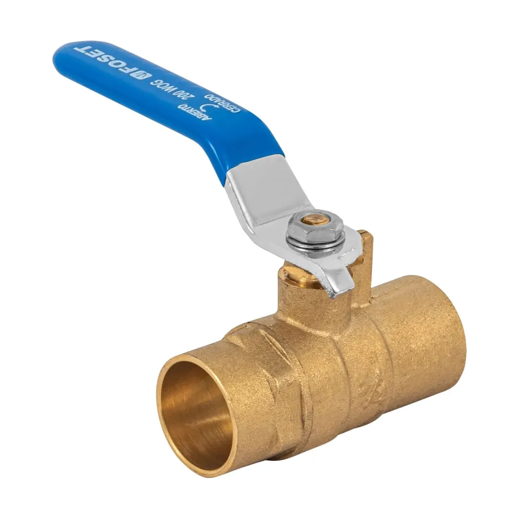 [TP-49007] Válvula de esfera de latón, soldable 3/4', FOSET
