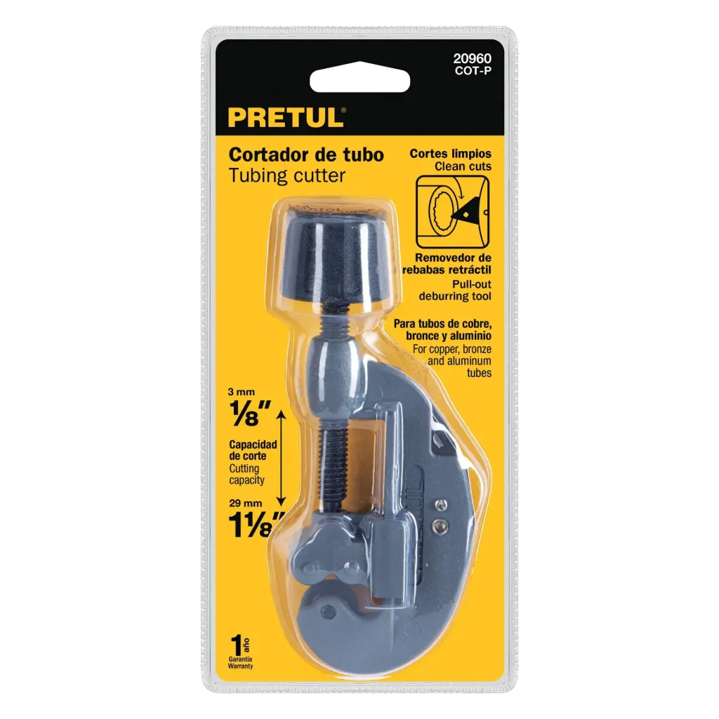 [TP-20960] Cortador de tubo de cobre 1/8' a 1-1/8' cuchilla 17mm PRETUL