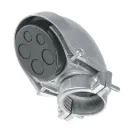Mufa con abrazadera para tubo 1-1/4', VOLTECK
