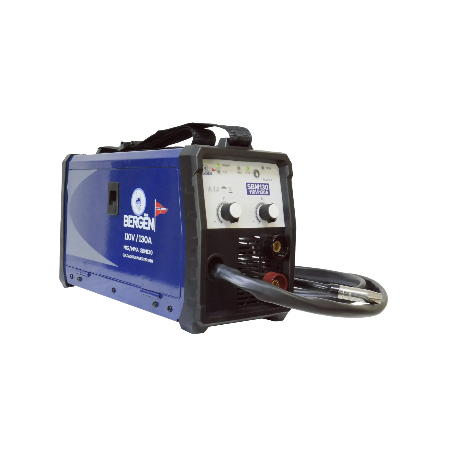Soldadora inversora bergen sbm130 mig 130a 110v