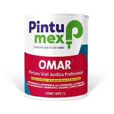 PINTUMEX PINTURA OMAR 500 (BLANCO) 1 LT. VINIL ACRILICA