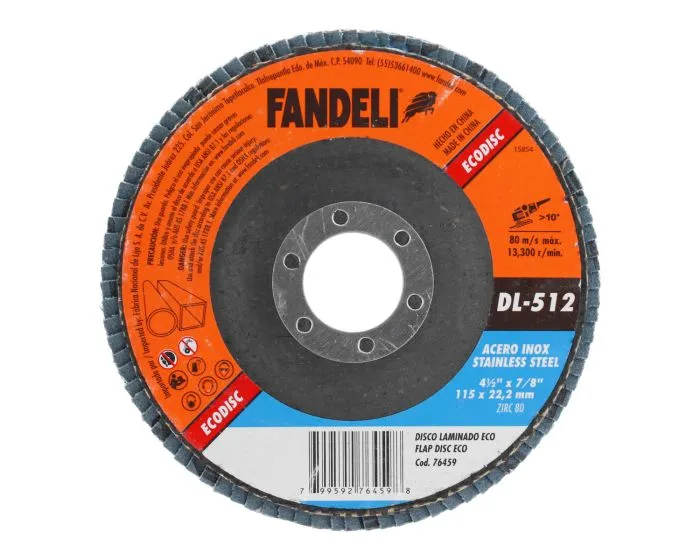 [FAN453] Disco laminado 4-1/2" Zirc-80 DL-512 Fandeli