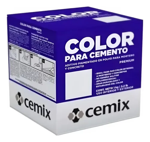 [CEMIXA] COLOR PARA CEMENTO AZUL TURQUESA (CEMIX)