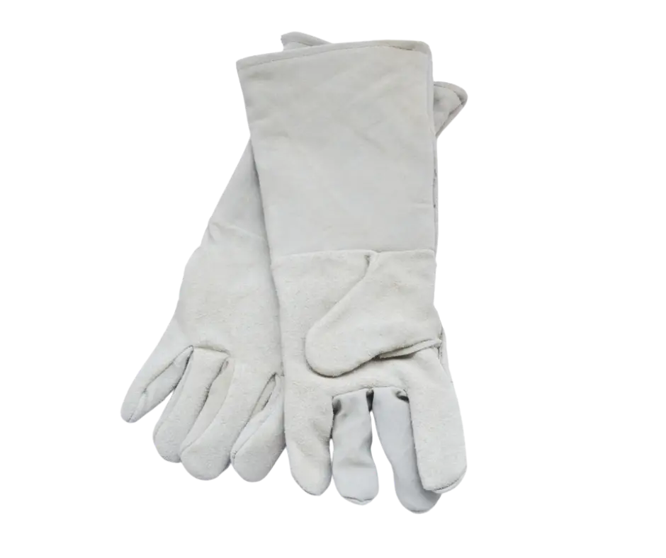 [112XL] GUANTES SOLDADOR  TIPO AMER EX LARGO GRIS