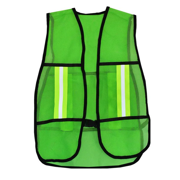 CHALECO TELA ROMBO VERDE C/ REFLEJANTE ECO HER