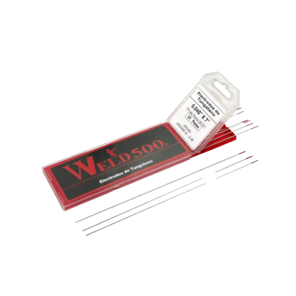 TUNGSTENO 1/8X7" 2 % TH (ROJO)