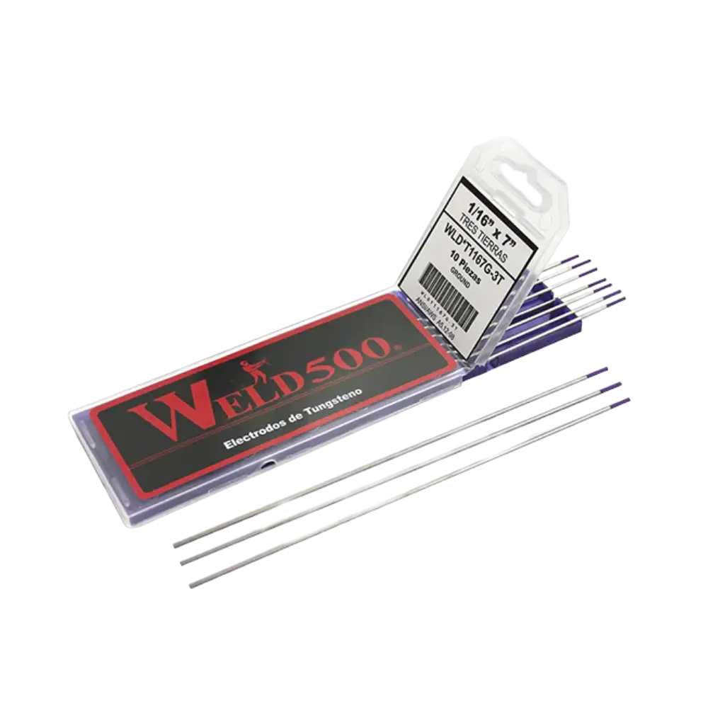 TUNGSTENO 3/32 X7" 3 TIERRAS (VIOLETA)