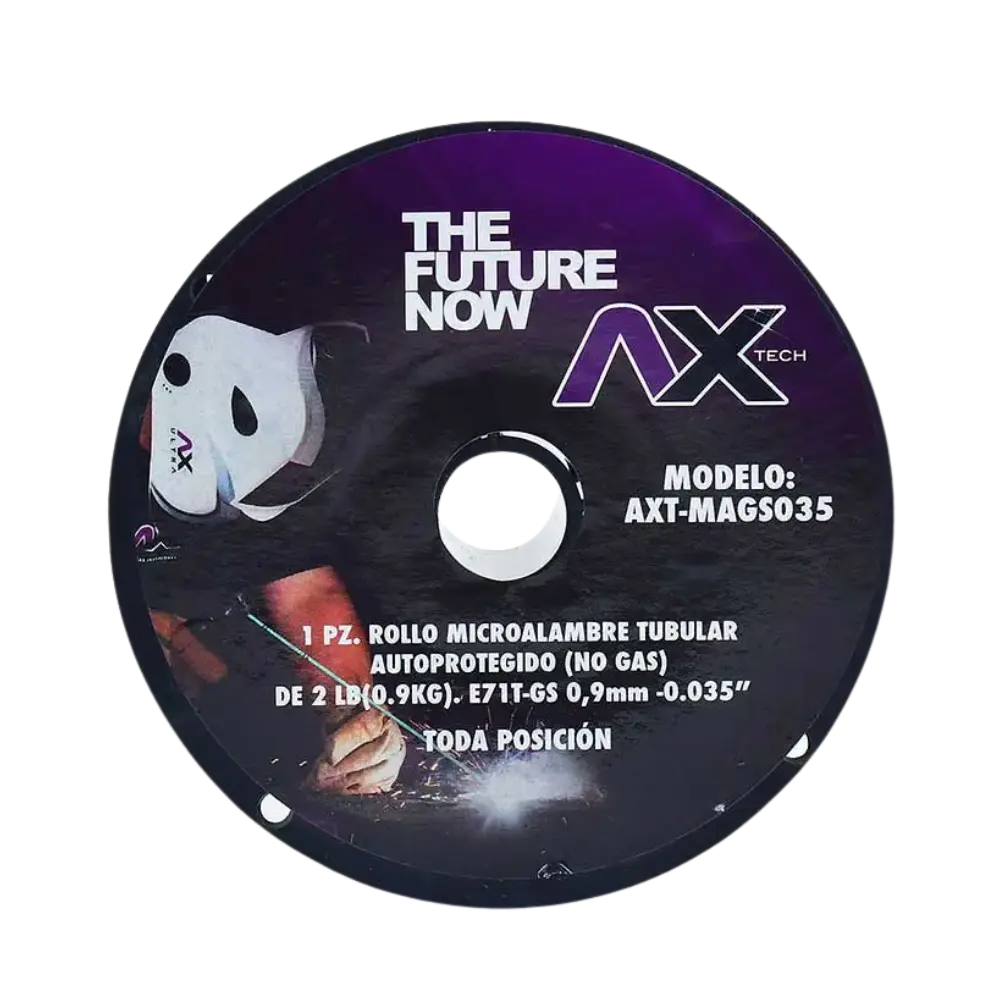 ROLLO DE MICROALAMBRE TUBULAR (NO GAS), 1KG, 0.035" E71T-GS