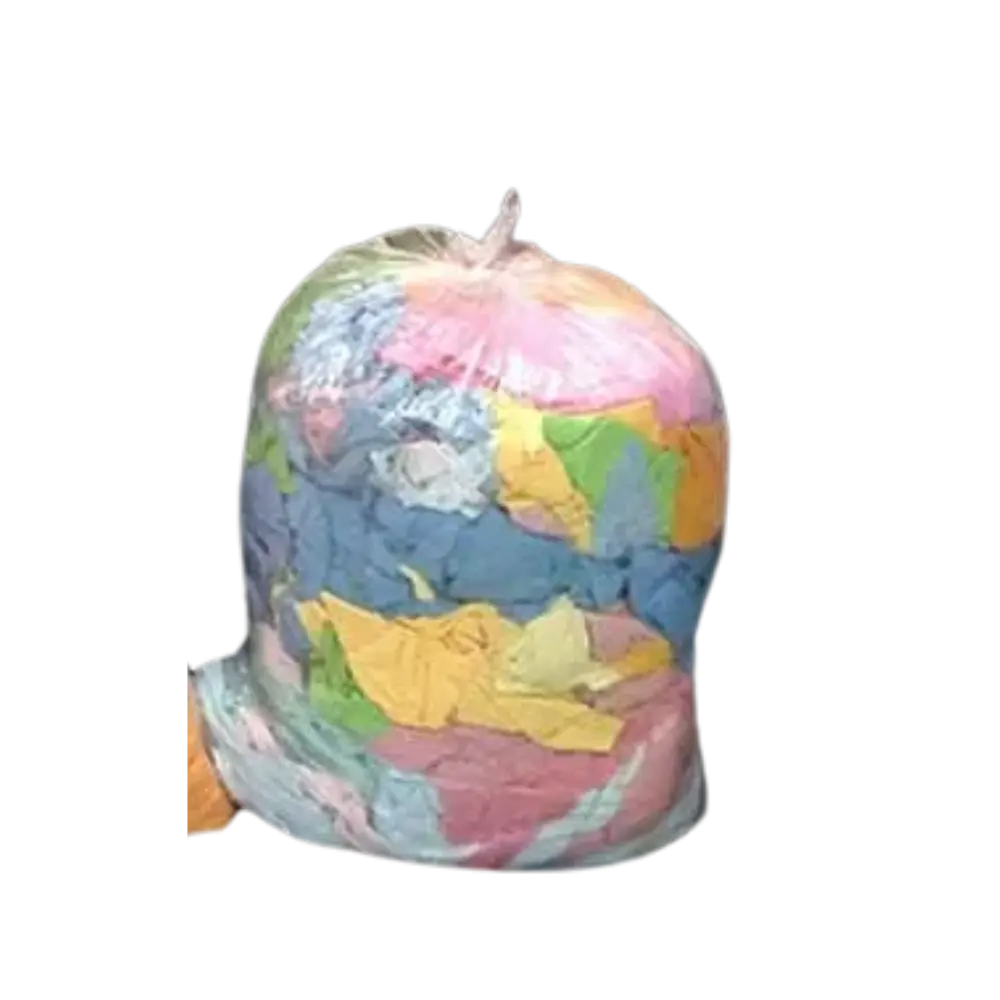 TRAPO INDUSTRIAL (TIPO CAMISETA DE COLOR  TAMAÑO CHICO)