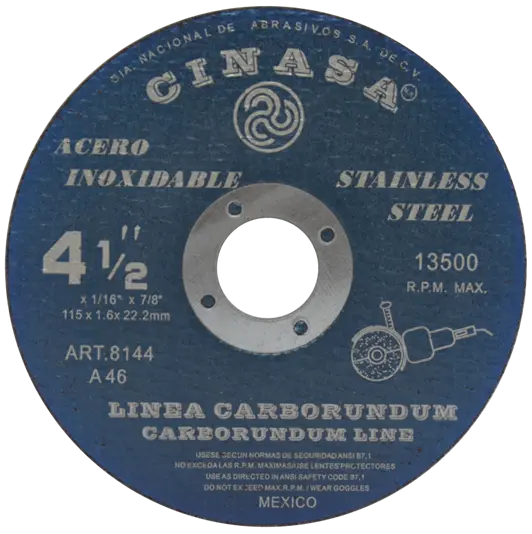 DISCO DE  4"1/2 X 1/16 CINASA