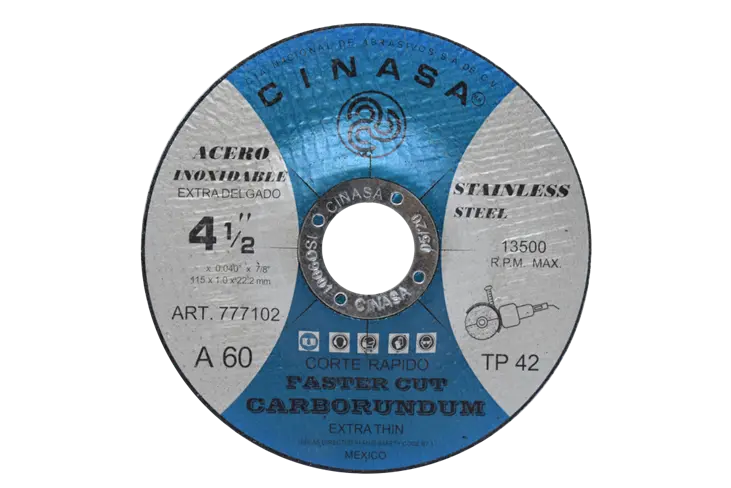 DISCO DE CORTE CAZUELA 4 1/2 ACERO INOXIDABLE