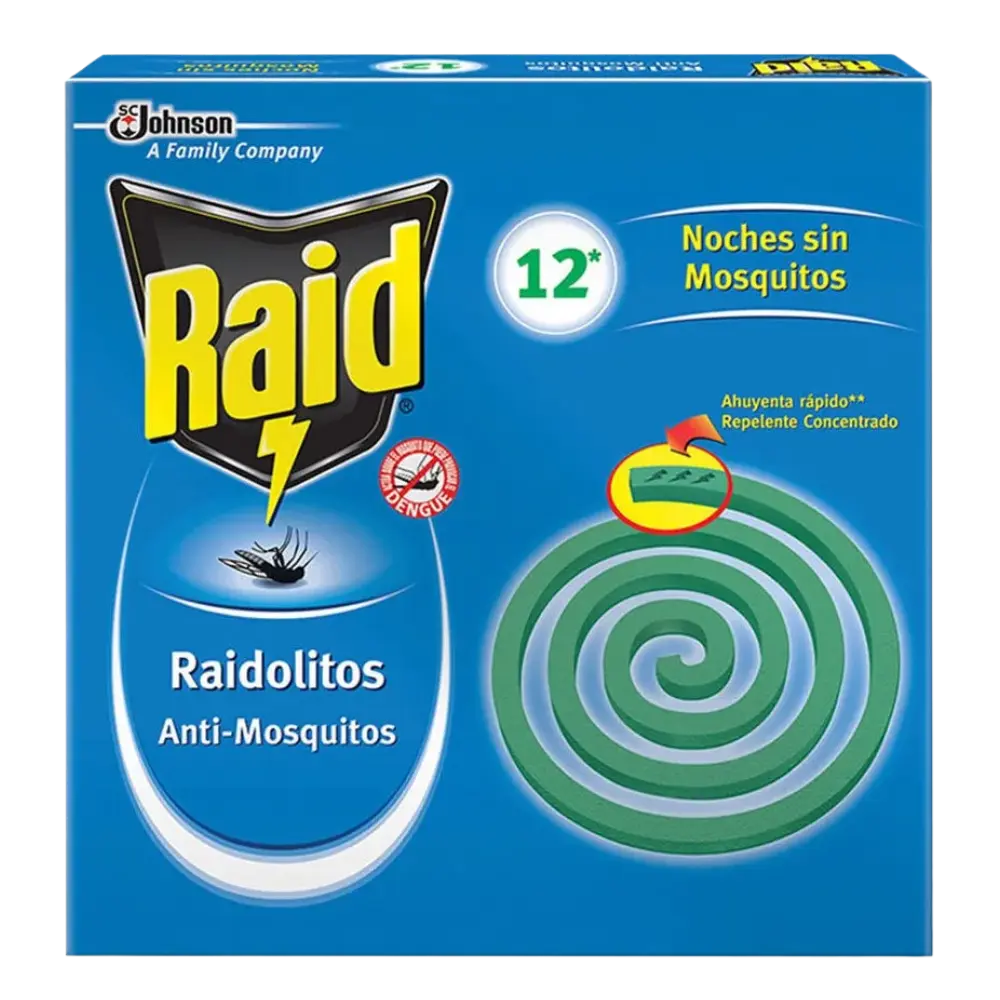 INSECTICIDA RAIDOLITOS 12 PZ BAYER-JOHNSON