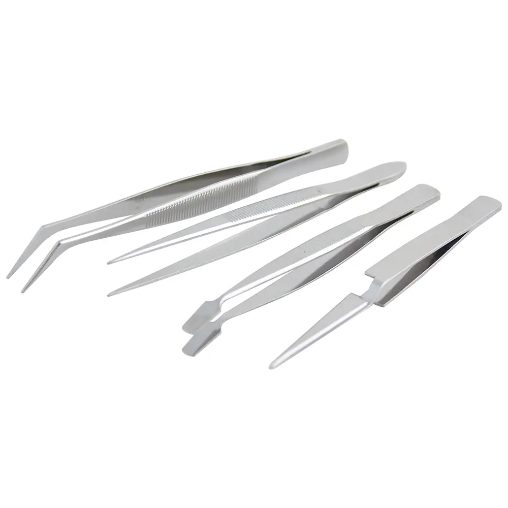 [115200] JUEGO DE PINZAS TWEEZER 4 PZAS