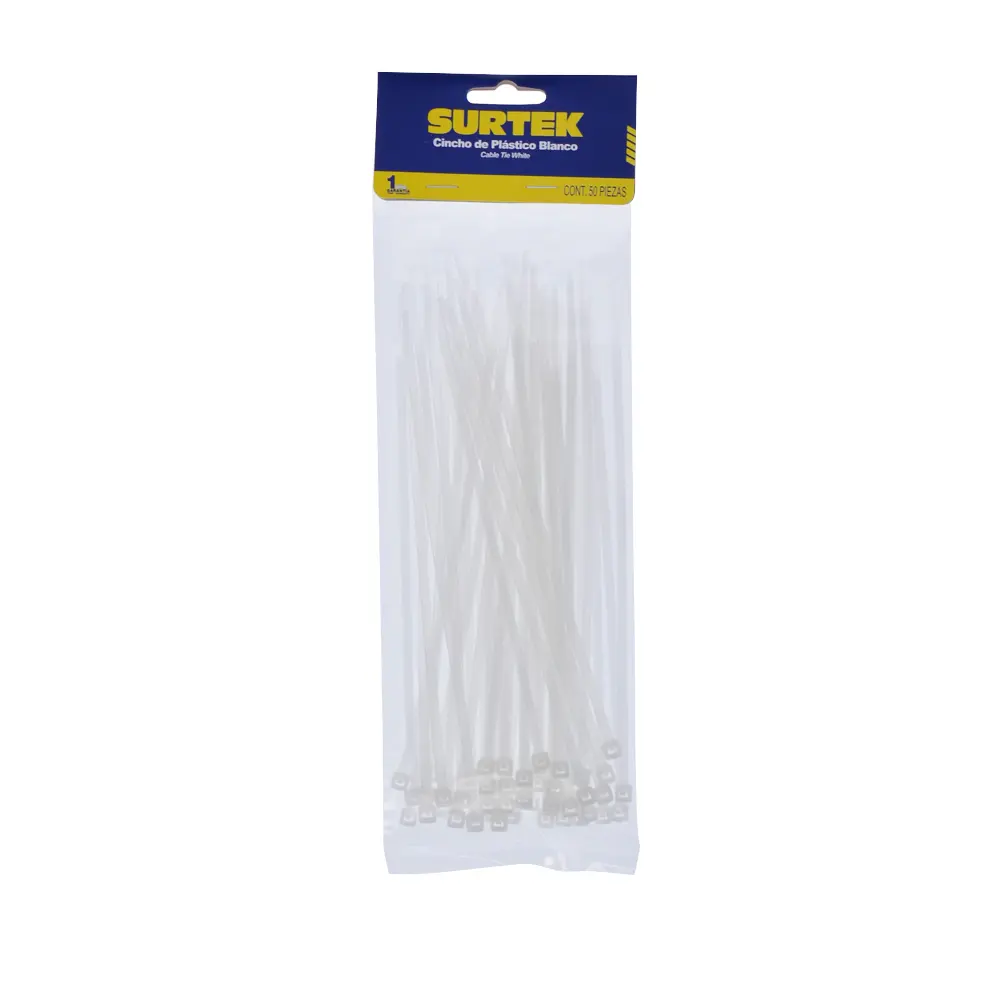 [114210] CINCHOS 203X4.6MM 50PZAS BLANCO