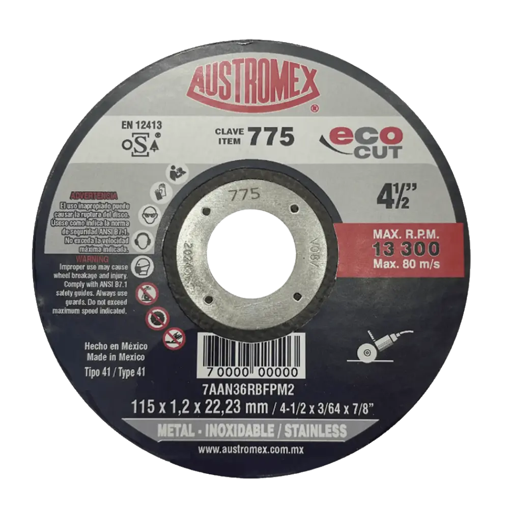 DISCO DE CORTE 115X1 23MM