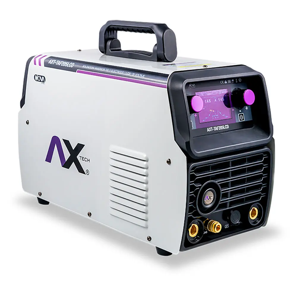 [TAF205LCD] AXT-TAF205LCD SOLDADORA INVERSOR TIG HF AC/DC Y ELECTRODO BI VOLTAJE 200 A. ESPECIAL PARA SOLDAR ALUMINIO