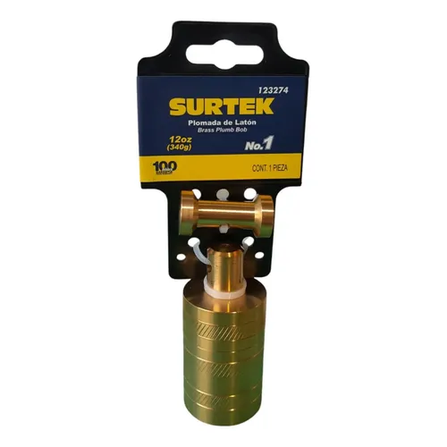 [123274] PLOMADA LATON N.1 T/BARRIL 340G SURTEK
