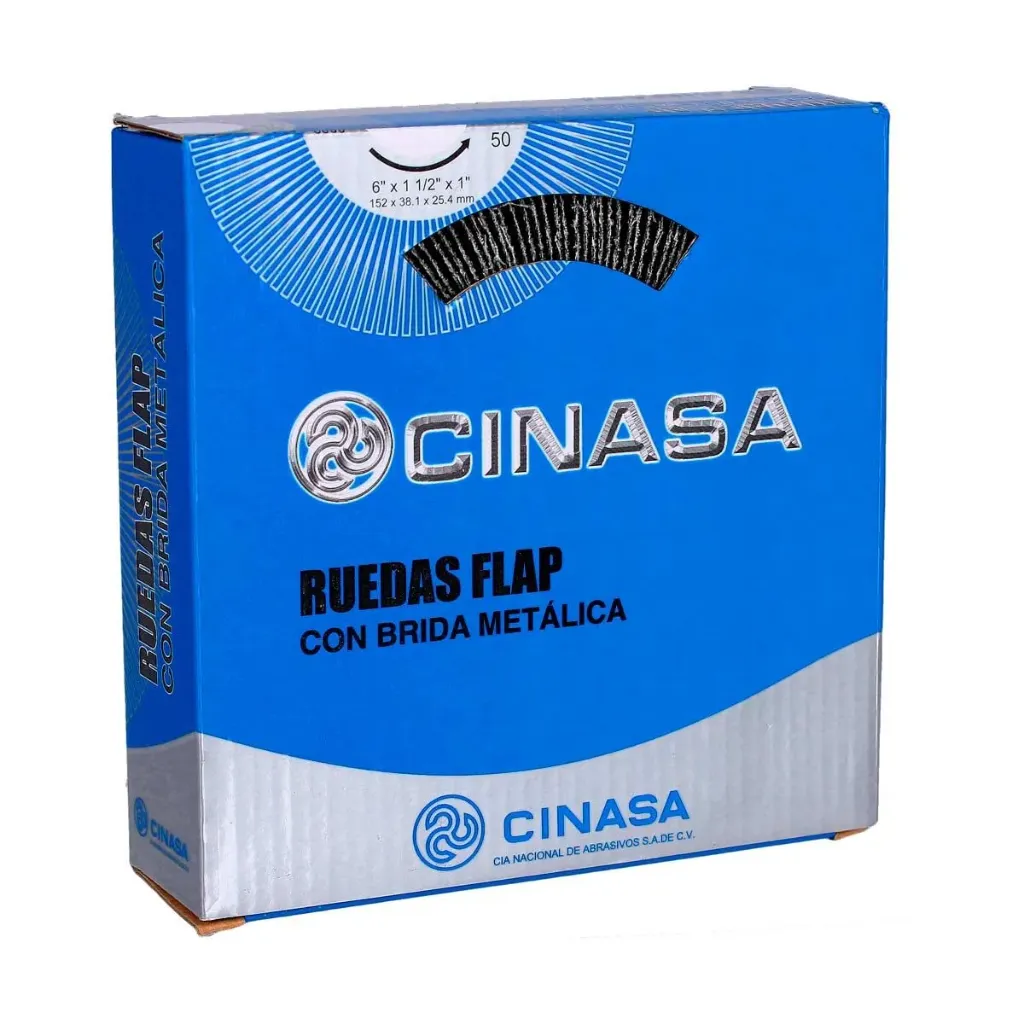 Rueda flap 6 x 1 1/2 x 1 g-120