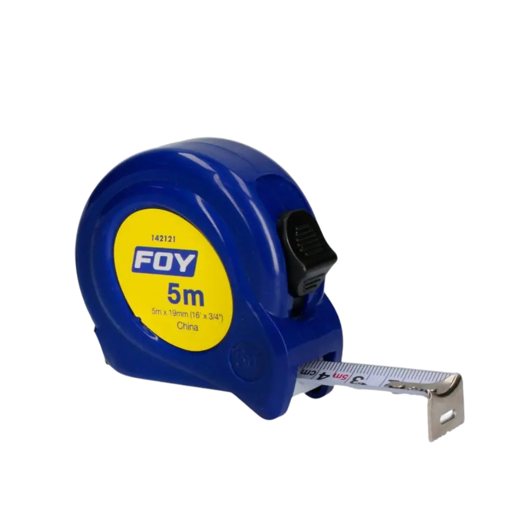 FLEXOMETRO CARC PLAST AZUL 5M