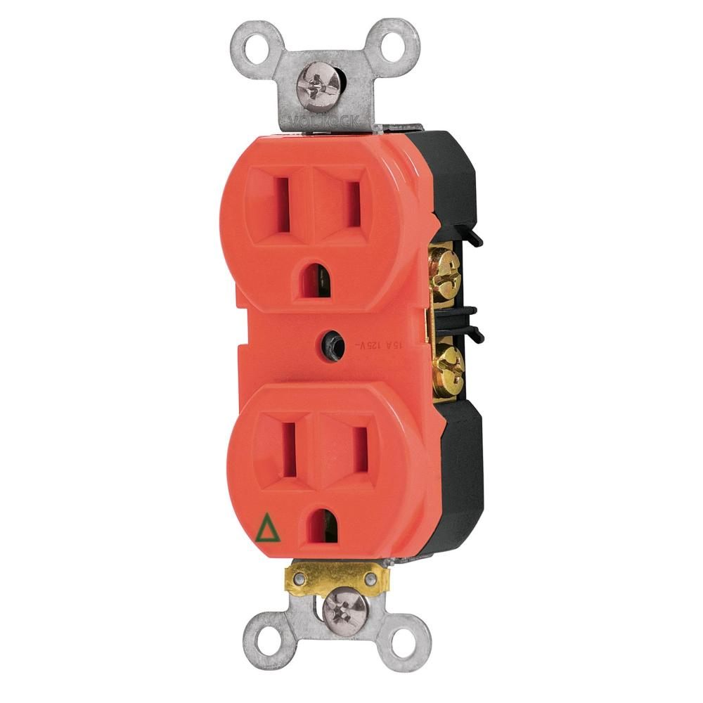 [46105] Contacto dúplex, tierra aislada, 15 A, línea standard 