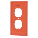 Placa para contacto dúplex tierra aislada, línea estándar 