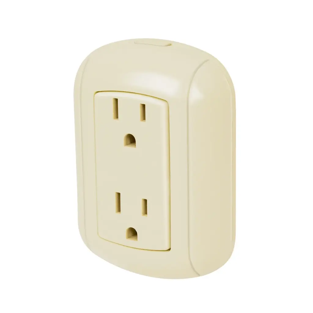 [47350] Contacto de sobreponer dúplex 2 polos+ tierra, ABS, Volteck 