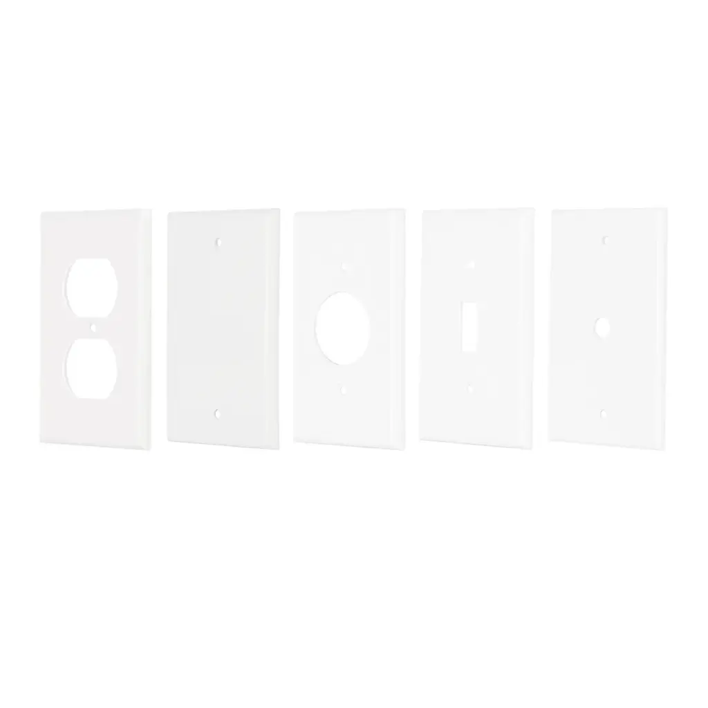 [47724] Placa de ABS ciega, Standard, blanco, Volteck 