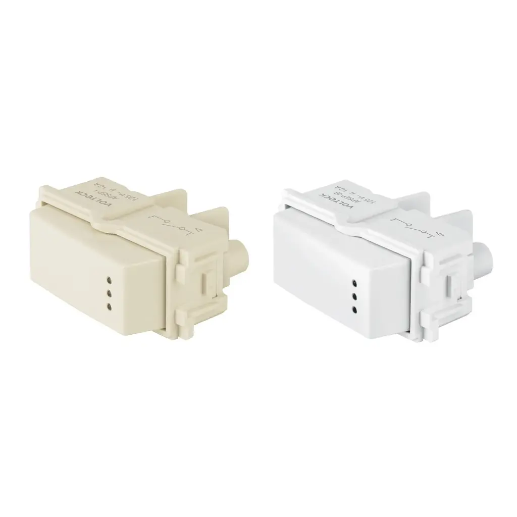 [48055] Interruptor sencillo con luz piloto, línea Italiana, marfil 