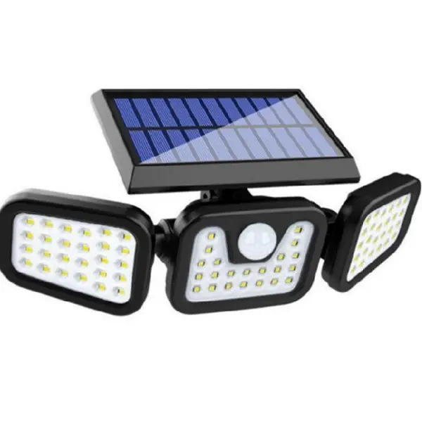 Lámpara Solar de Pared con Sensor y Control | Iluminación Exterior Sin Cables