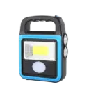 “Lámpara Portatil Multipropósito Solar | Recargable USB + Luz Frontal y Reflector”