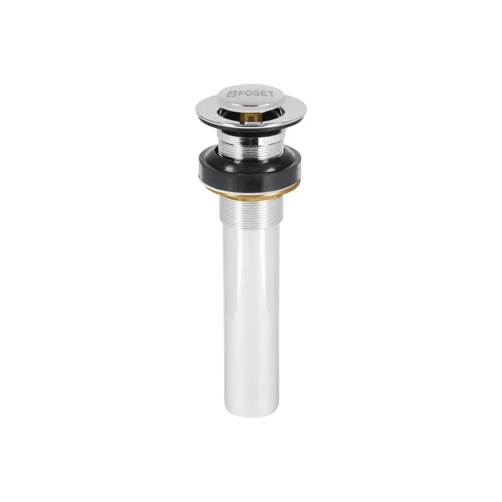 [47037] Contra p/lavabo sin rebosadero, sistema push, cromo, 1-1/4'