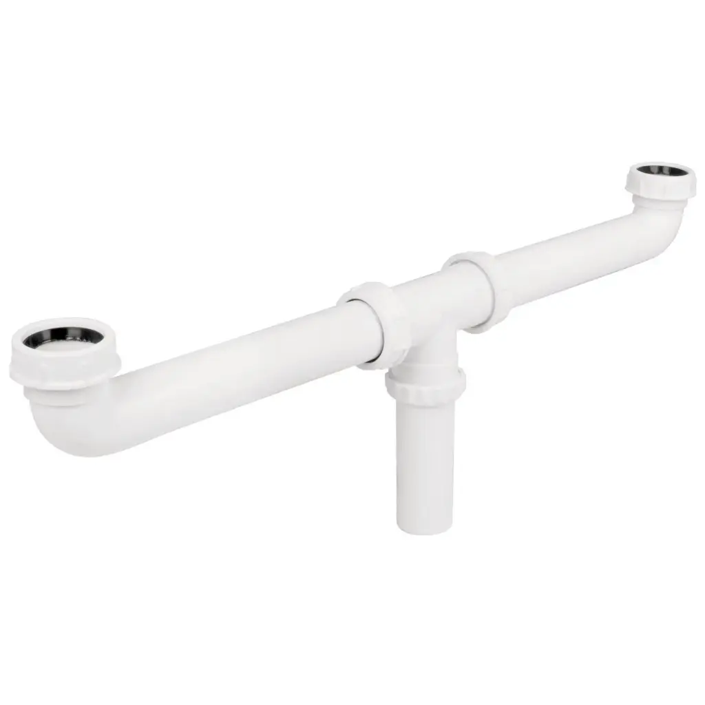 [48338] Céspol doble 1-1/2', s/contra, polipropileno, para fregadero