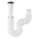 Céspol flexible 1-1/4', contra, polipropileno, para lavabo