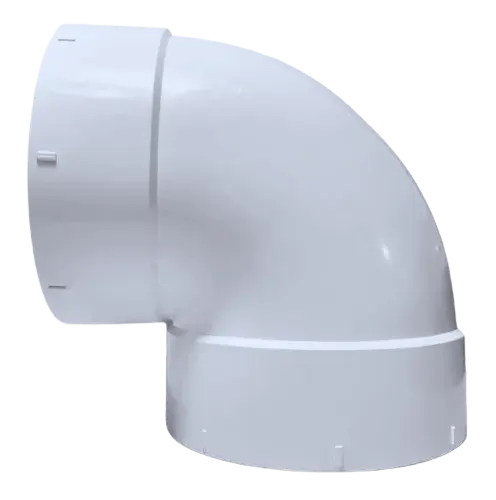 [TVMPVCS002] CODO PVC SANT. 100 X 90 - CRESCO