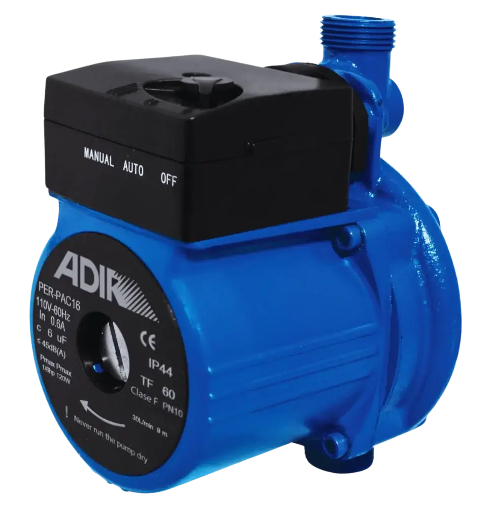 BOMBA PRESURIZADOR AUTOMATICO 1/6 HP 1530 ADIR